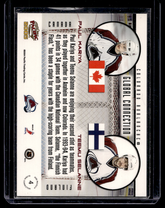 2004-05 Pacific - Global Connection - Paul Kariya / Teemu Selanne #4