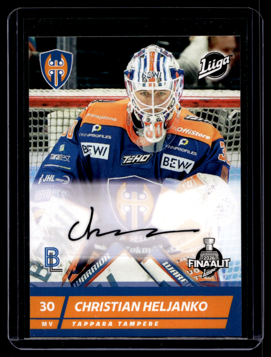 2025-26 Blueline 2026 Finaalit Signature  - Christian Heljanko #AU-CH /10
