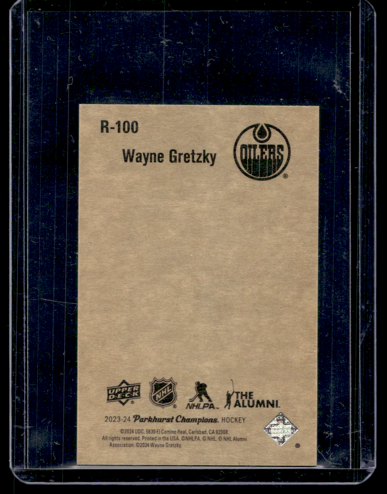 2023-24 Upper Deck Parkhurst Champions - 52 Retros - Wayne Gretzky #R-100