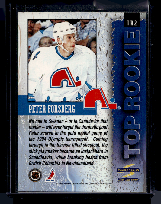 1994-95 Score - Top Rookie - Peter Forsberg #TR2