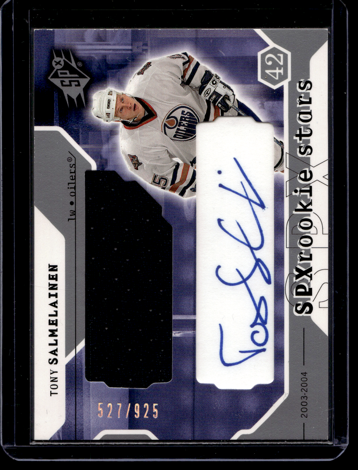 2003-04 Upper Deck SPx - Rookie Stars - Tony Salmelainen #229 /925 RC