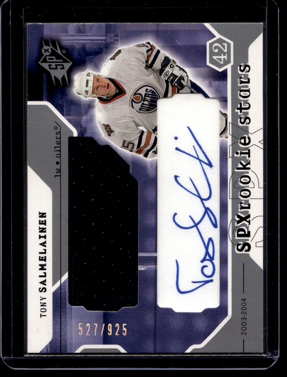 2003-04 Upper Deck SPx - Rookie Stars - Tony Salmelainen #229 /925 RC