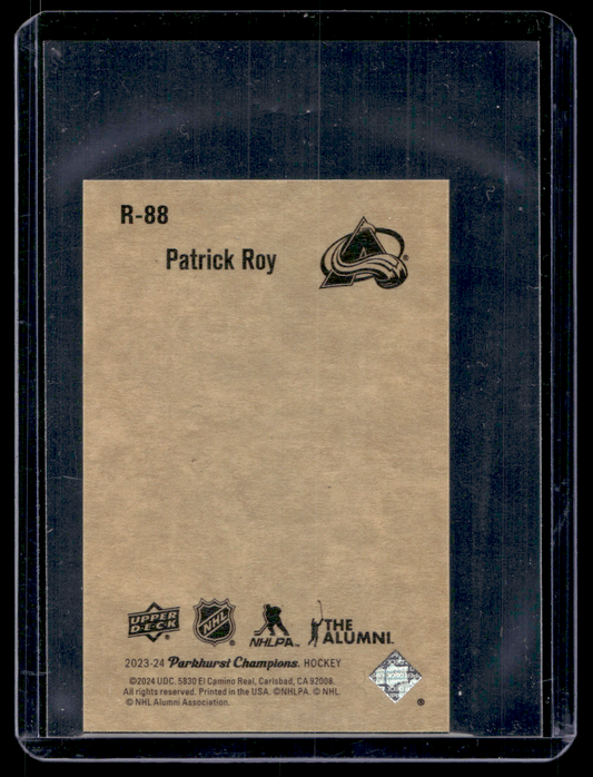 2023-24 Upper Deck Parkhurst Champions - 52 Retros - Patrick Roy #R-88