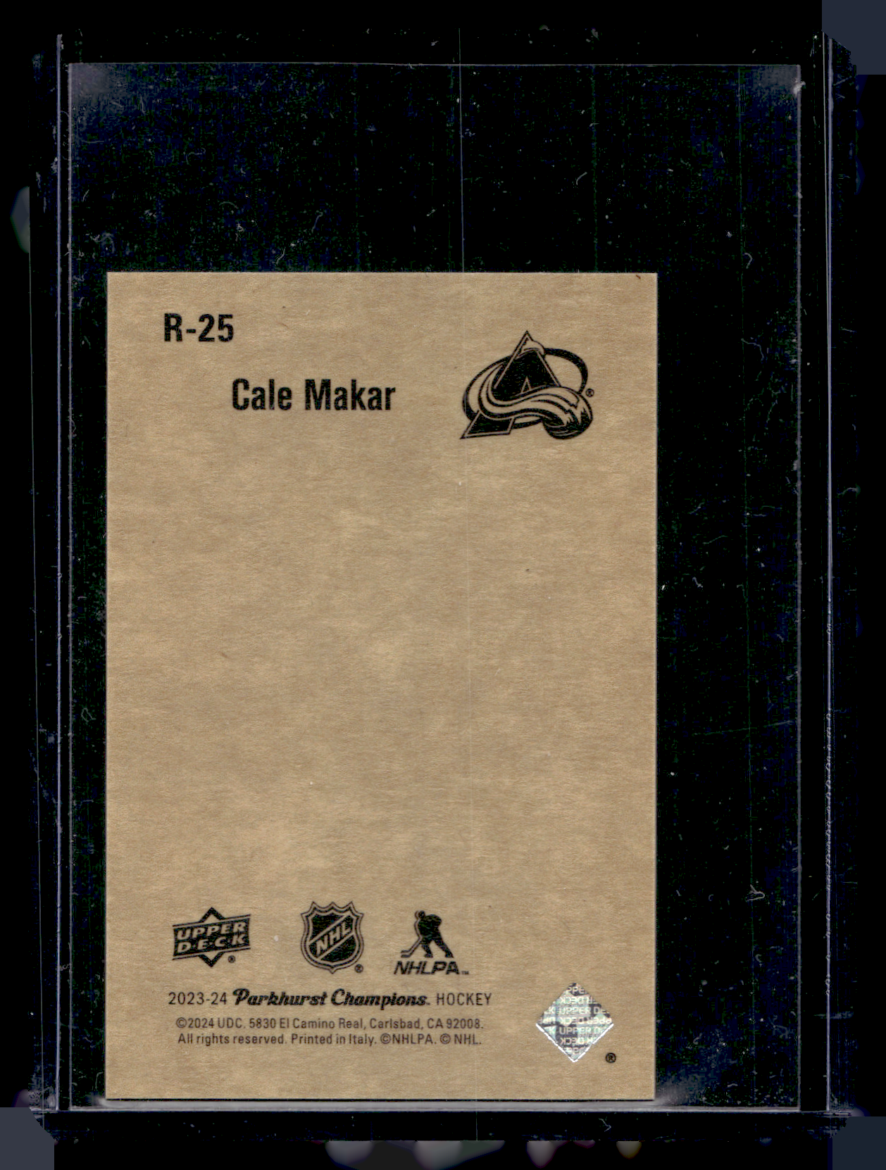2023-24 Upper Deck Parkhurst Champions - 52 Retros - Cale Makar #R-25