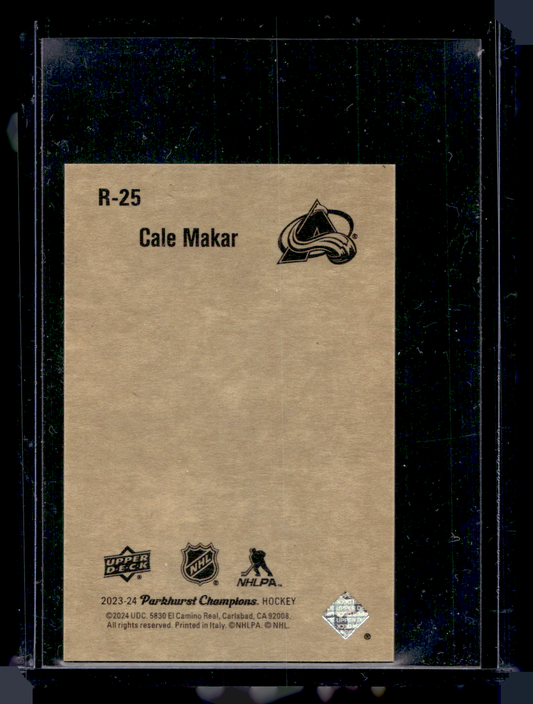 2023-24 Upper Deck Parkhurst Champions - 52 Retros - Cale Makar #R-25