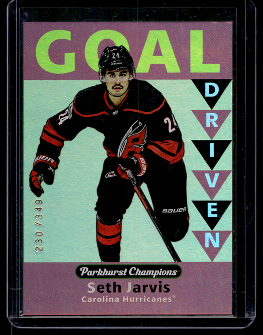 2023-24 Upper Deck Parkhurst Champions - Goal Driven - Gold - Seth Jarvis #GD-13 /349