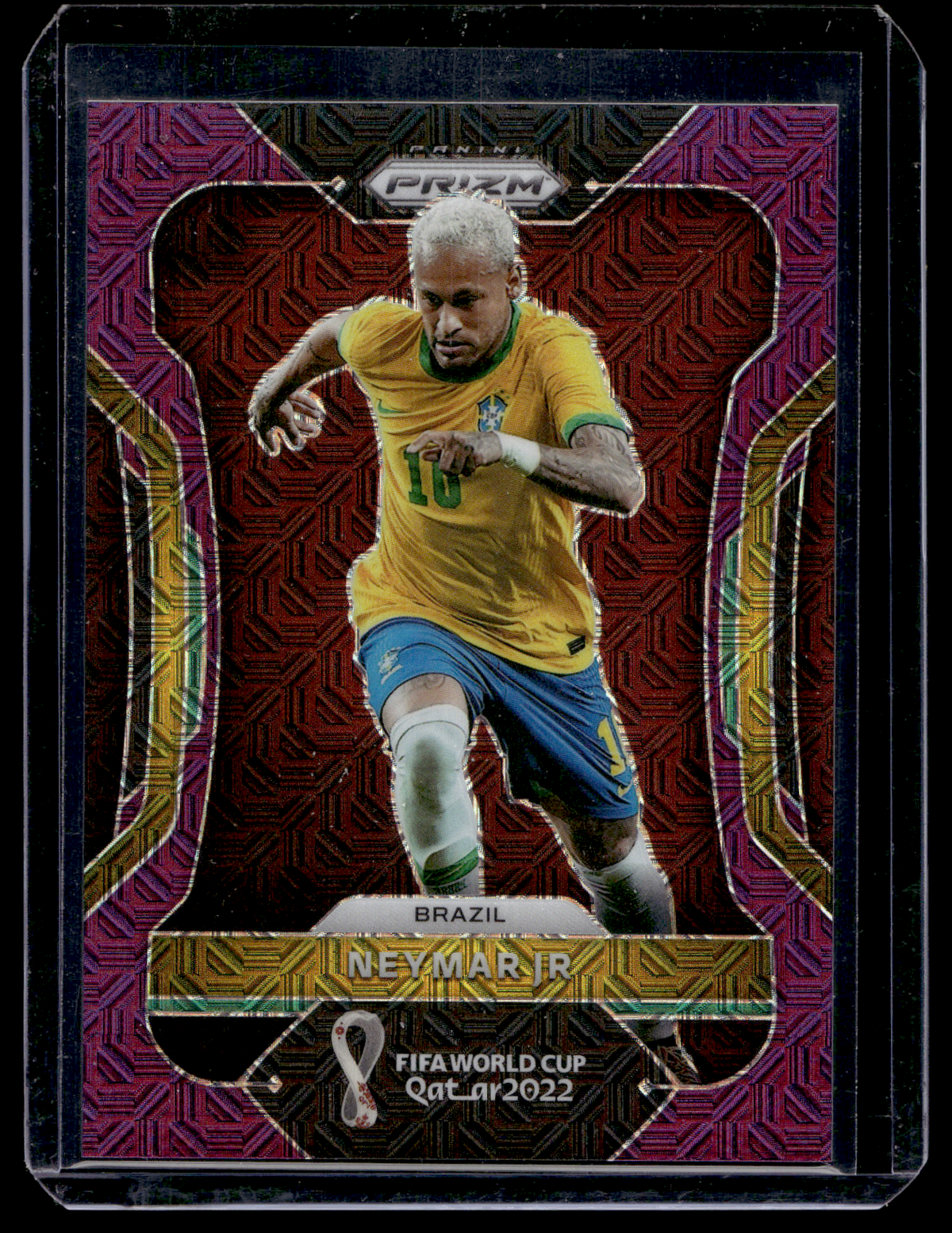 2022 Panini Prizm World Cup Qatar - Purple Mojo Prizm - Neymar Jr #32 /49