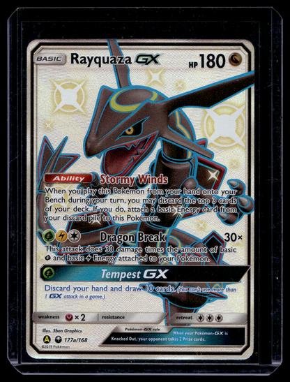 2018 Pokemon Sun & Moon - Celestial Storm - Rayquaza GX #177a