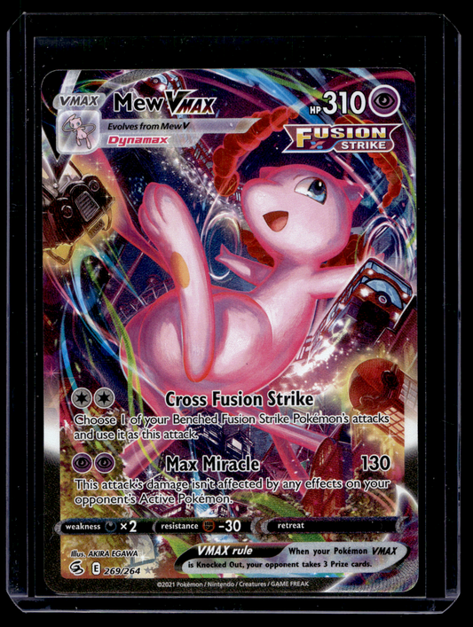 2021 Pokemon Sword & Shield - Fusion Strike - Secret - Mew VMAX #269