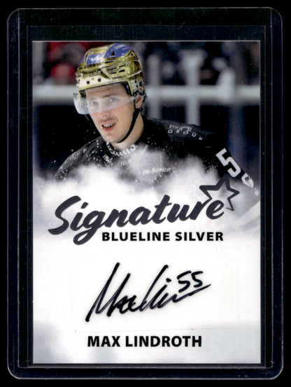 2024-25 Blueline Signature Silver - Max Lindroth #AU-ML /100
