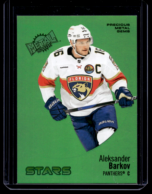 2022-23 Skybox Metal Universe - Precious Metal Gems Green - Aleksander Barkov #134 /10
