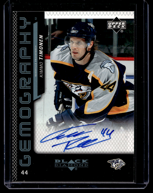 2006-07 Upper Deck Black Diamond - Gemography - Kimmo Timonen #G-KT