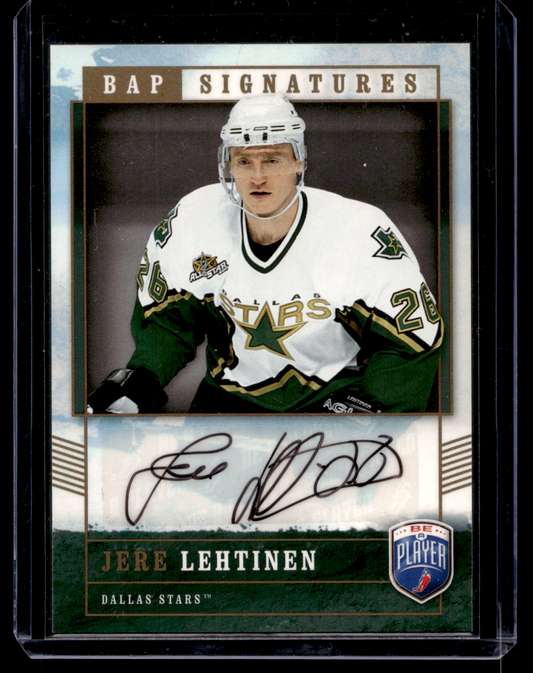 2006-07 Upper Deck Be a Player - Signatures - Jere Lehtinen #JE