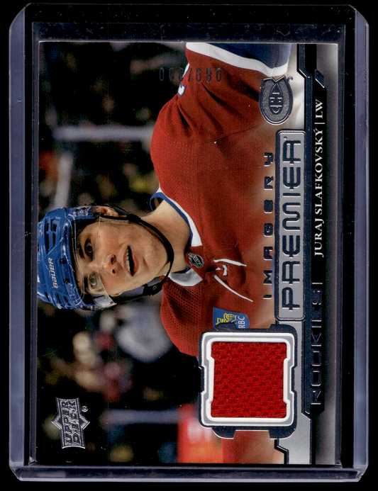 2022-23 Upper Deck Premier - Premier Dynamic Imagery Rookies Jersey - Juraj Slafkovsky #PDJR-SL /300 RY