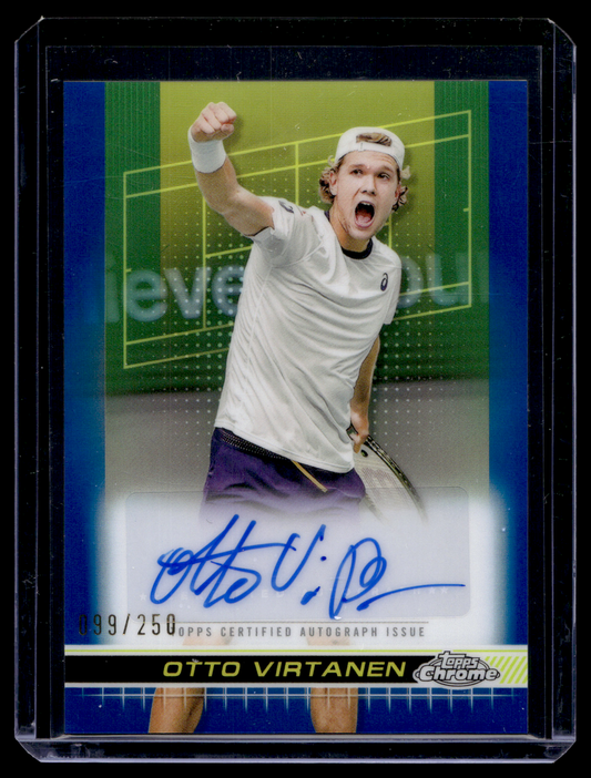 2024 Topps Chrome - Autographs I - Blue Refractor - Otto Virtanen #TCA-OVN /250 RY