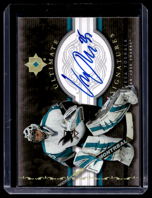 2006-07 Upper Deck Ultimate Collection - Ultimate Signatures - Vesa Toskala #US-VT