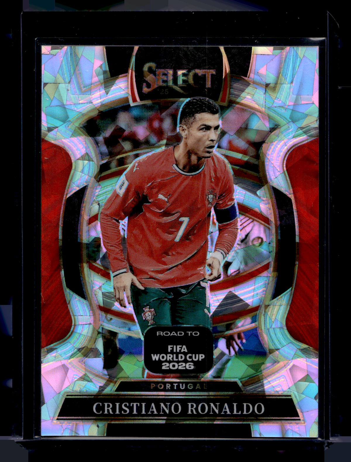 2025-26 Panini Select Road to FIFA World Cup - Ice Prizm - Cristiano Ronaldo #48