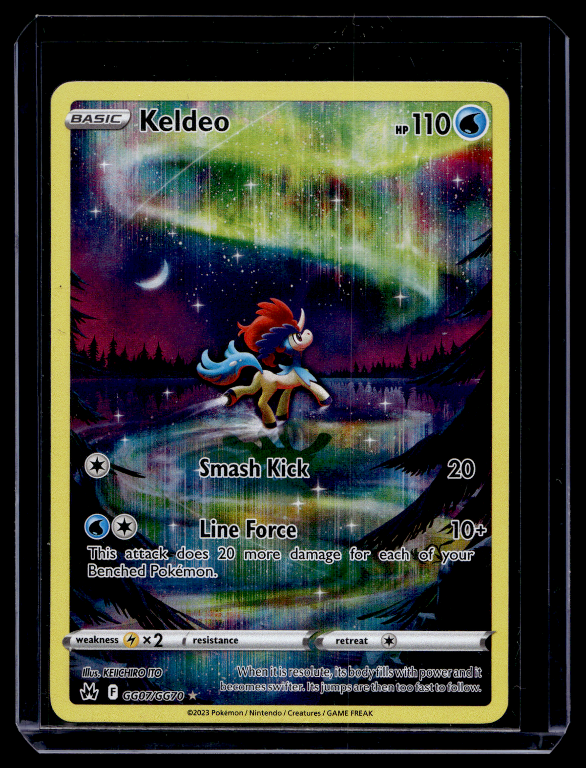 2023 Pokemon Sword & Shield - Crown Zenith - Galarian Gallery - Full Art - Keldeo #GG07