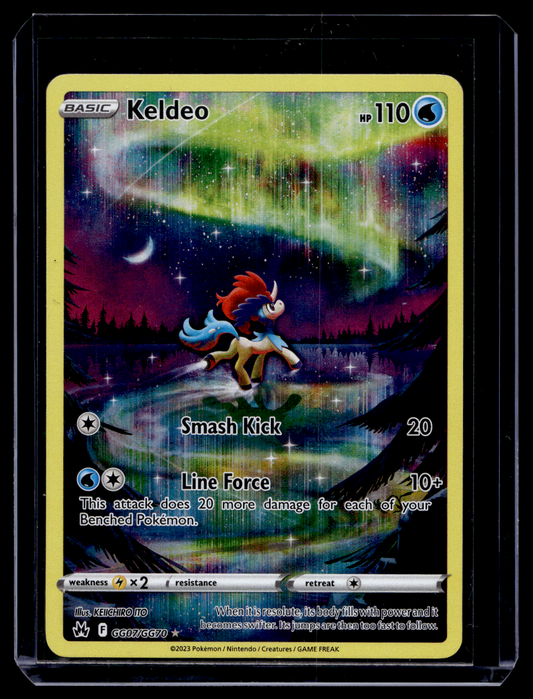 2023 Pokemon Sword & Shield - Crown Zenith - Galarian Gallery - Full Art - Keldeo #GG07