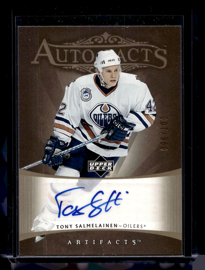 2005-06 Upper Deck Artifacts - Auto-Facts - Tony Salmelainen #AF-TS /100