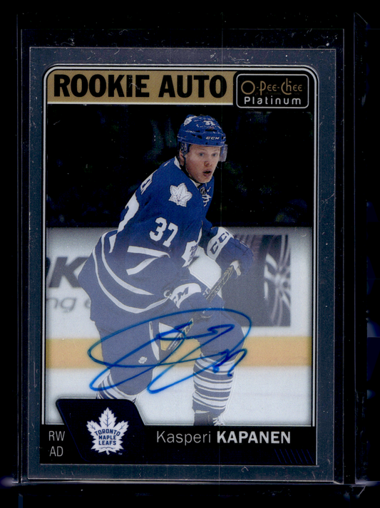 2016-17 Upper Deck OPC Platinum - Rookie Autographs - Kasperi Kapanen #R-KK RY