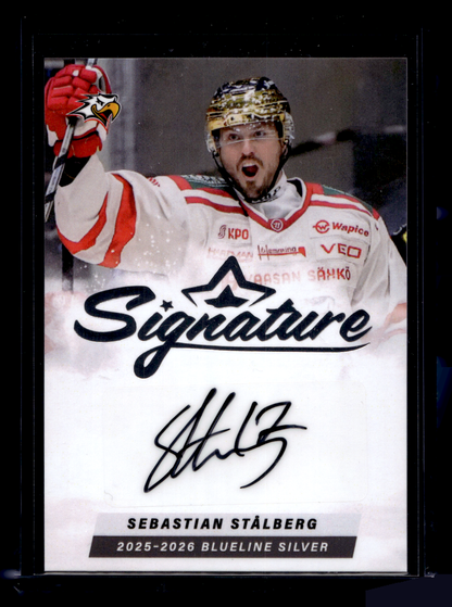 2025-26 Blueline Signature Silver - Sebastian Stålberg #AU-SS /80