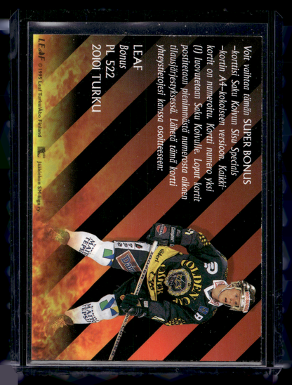 1995-96 Sisu Super Bonus - Saku Koivu (Sisu logo vasemalla)