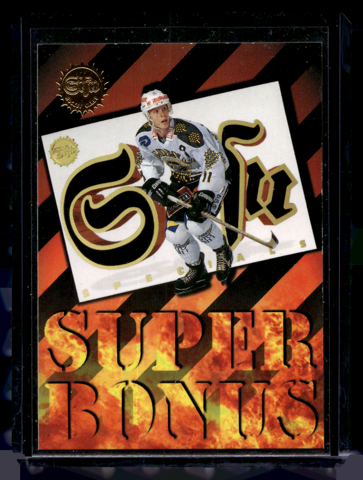 1995-96 Sisu Super Bonus - Saku Koivu (Sisu logo vasemalla)