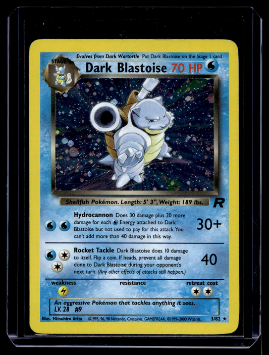 2000 Pokemon Team Rocket - Holo - Dark Blastoise #3 (Kunto: Good)
