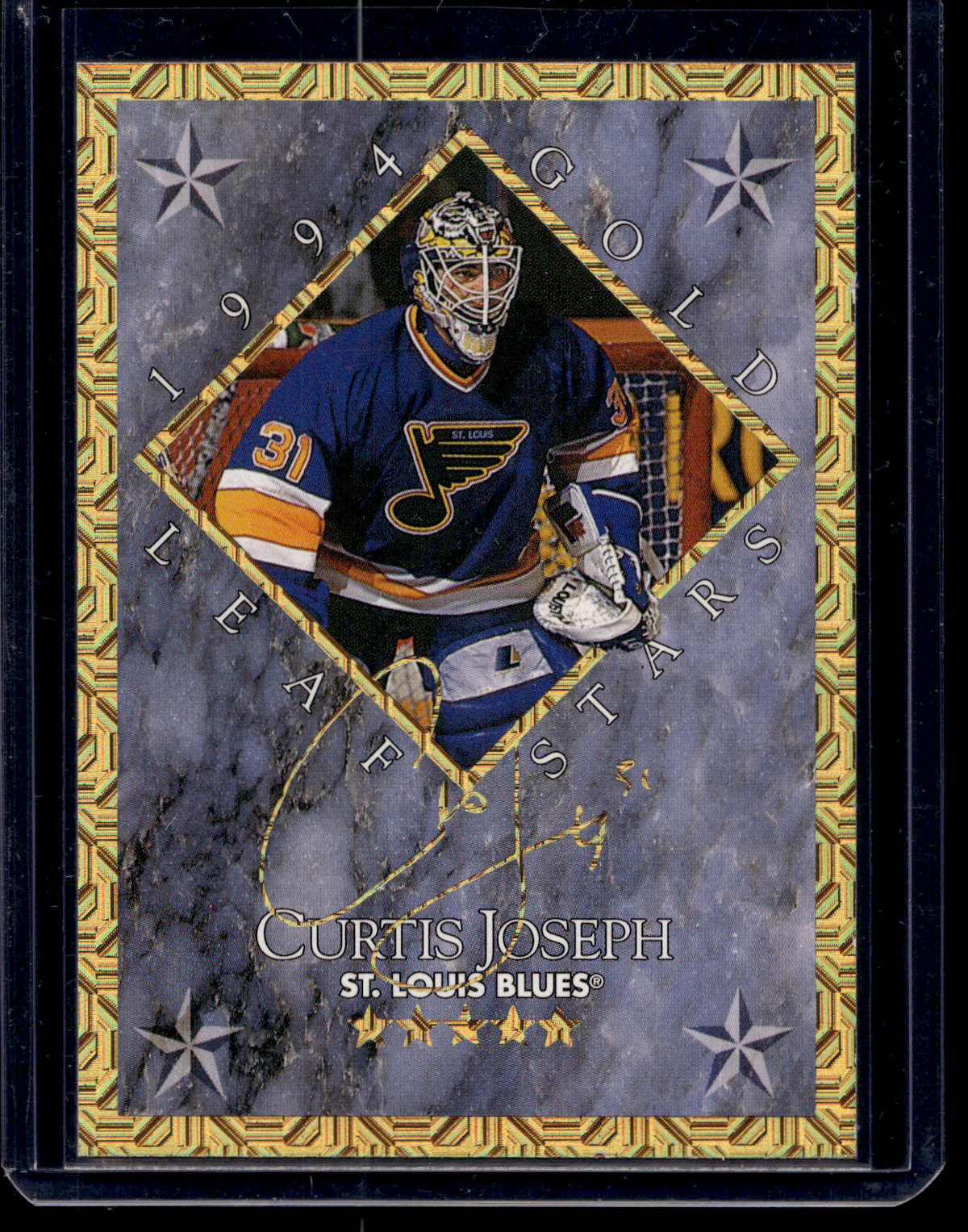 1994-95 Leaf - Gold Leaf Stars - Curtis Joseph / Ed Belfour #7 /10000