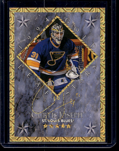 1994-95 Leaf - Gold Leaf Stars - Curtis Joseph / Ed Belfour #7 /10000