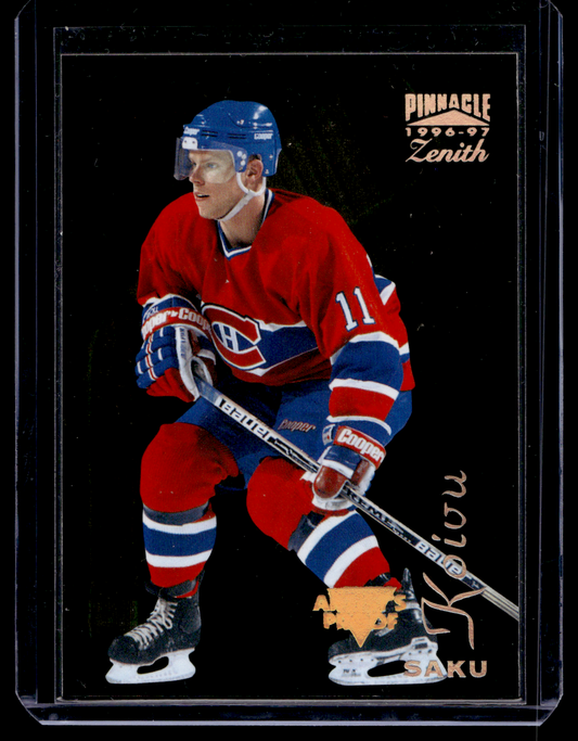 1996-97 Pinnacle Zenith - Artist's Proof - Saku Koivu #58