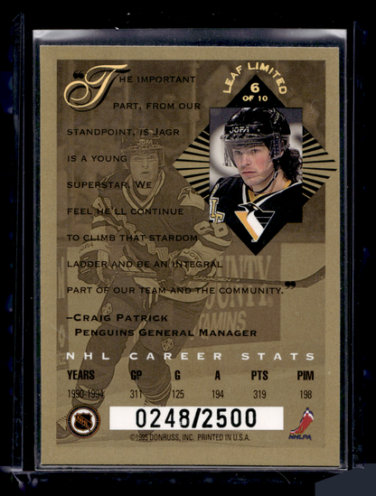 1994-95 Leaf Limited - Gold - Jaromir Jagr #6 /2500