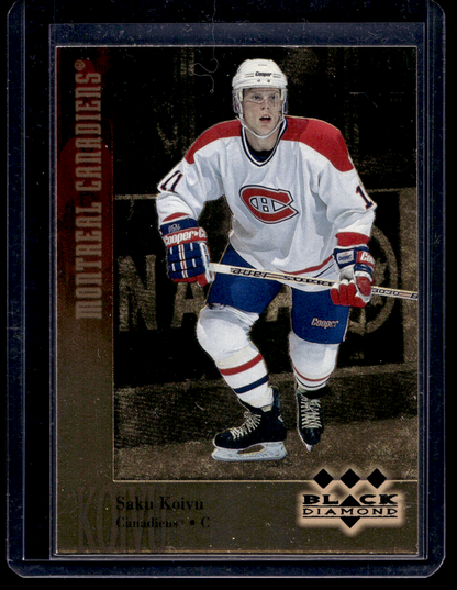 1996-97 Upper Deck Black Diamond - Gold - Triple Diamond - Saku Koivu #178