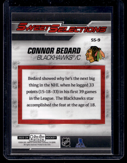 2023-24 Upper Deck OPC Platinum - Sweet Selections - Connor Bedard #SS-9 RY