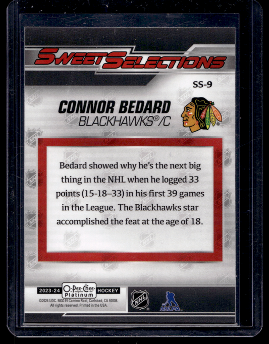 2023-24 Upper Deck OPC Platinum - Sweet Selections - Connor Bedard #SS-9 RY