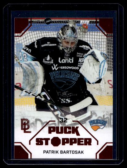 2026-27 Blueline - Puck Stopper - Red - Patrik Bartosak #PS-12 /40