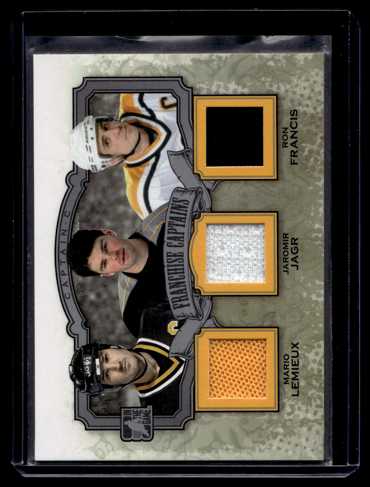 2011-12 In the Game Captain-C Series - Franchise Captains - Silver - Mario Lemieux / Jaromir Jagr / Ron Francis #FC-17