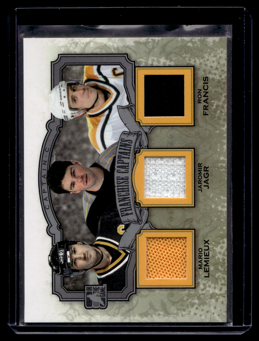 2011-12 In the Game Captain-C Series - Franchise Captains - Silver - Mario Lemieux / Jaromir Jagr / Ron Francis #FC-17