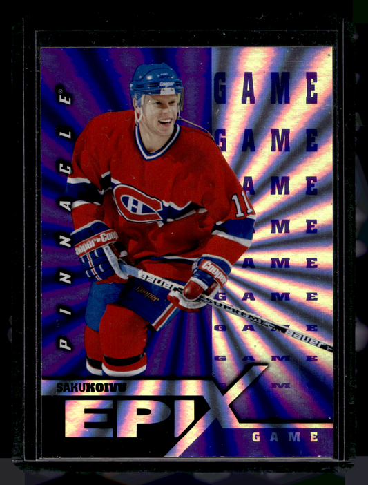 1997-98 Pinnacle - Epix - Purple Game - Saku Koivu #E10