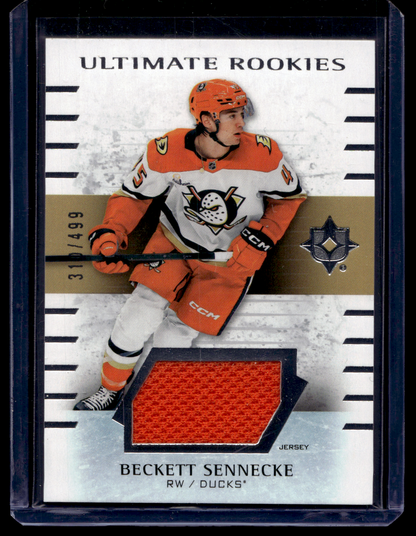 2025-26 Upper Deck Ultimate Collection - Jersey - Ultimate Rookies - Beckett Sennecke #199 /499 RC