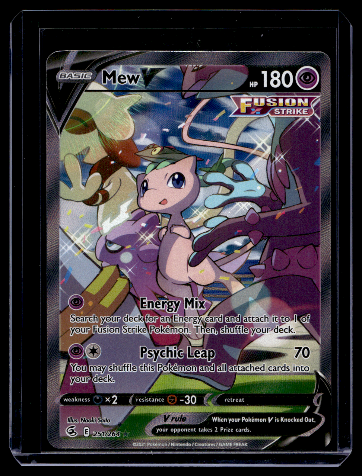 2021 Pokemon Sword & Shield - Fusion Strike - Ultra Rare - Mew V #251