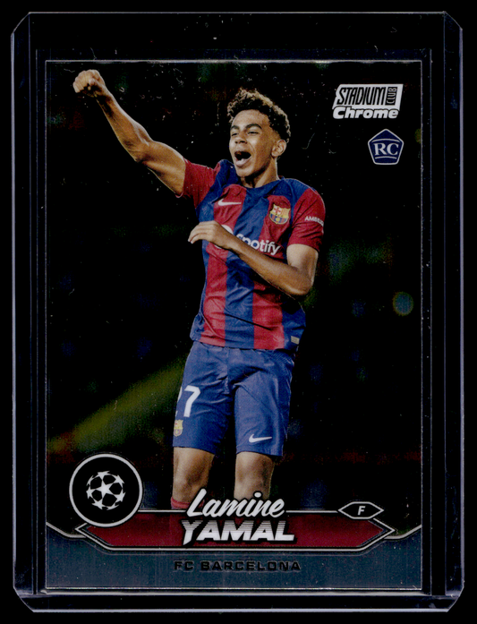 2023-24 Topps Stadium Club Chrome UEFA Champions League - Lamine Yamal #27 RC