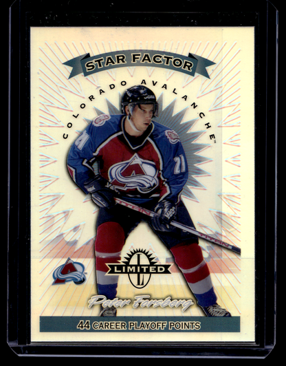 1997-98 Donruss Limited - Limited Exposure - Peter Forsberg #48