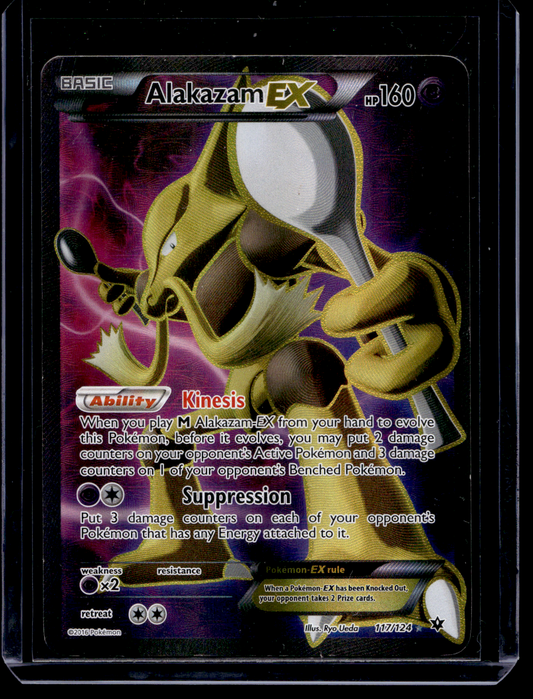 2016 Pokemon XY - Fates Collide - Full Art - Alakazam EX #117 (Kunto: Good)