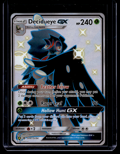 2019 Pokemon Sun & Moon - Hidden Fates - Shiny Vault - Shiny - Decidueye GX #SV47