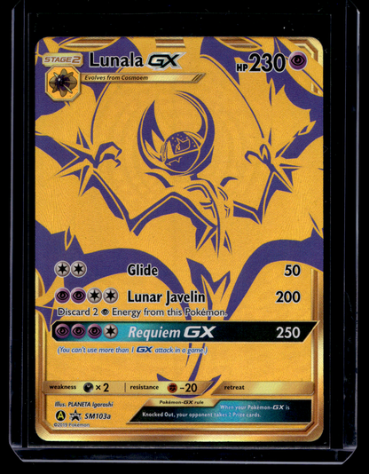 2019 Pokemon Sun & Moon - Black Star Promos - Holo - Full Art - Lunala GX #SM103a