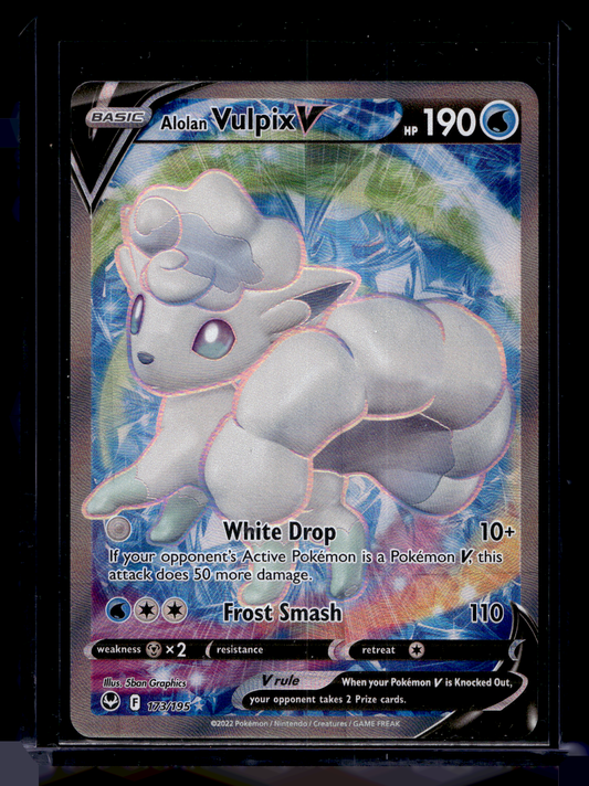 2022 Pokemon Sword & Shield - Silver Tempest - Ultra Rare - Alolan Vulpix V #173