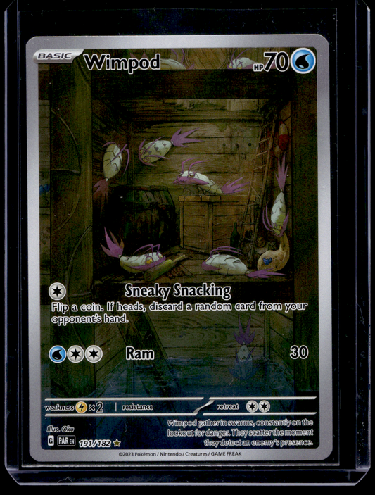 2023 Pokemon - Scarlet & Violet - Paradox Rift - Illustration Rare - Wimpod #191