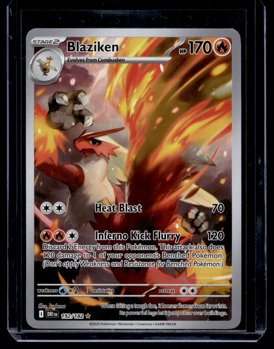 2025 Pokemon Scarlet & Violet - Destined Rivals - Illustration Rare - Blaziken #192